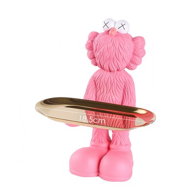 创意kaws公仔钥匙首饰托盘摆件