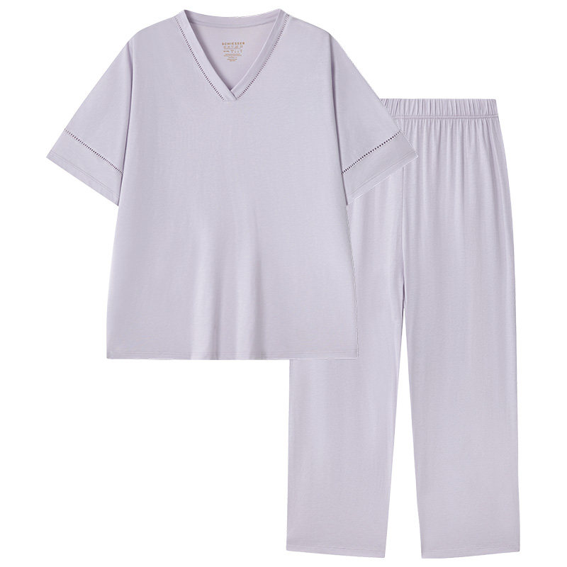 舒雅铂雅女士棉质睡衣家居服套装