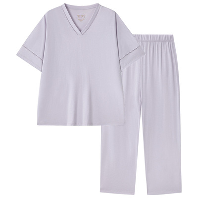 舒雅铂雅女士棉质睡衣家居服套装