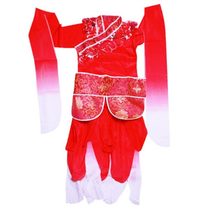 古典舞演出服女左手指月舞蹈服儿童水袖惊鸿舞学生古风套装练功服