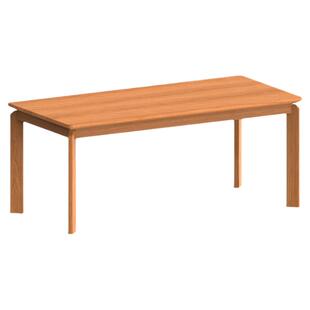 出乎生活方圆大板桌实木餐桌北欧樱桃木日式简约家用桌椅原木风