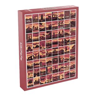 Kibifufu可比富富1000片减压插画那一抹晚霞丝绒质感成人拼图