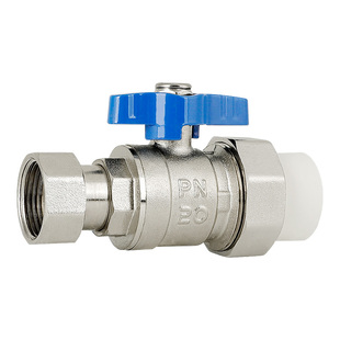 全铜加厚PPR内牙活接球阀4分6分1寸转接暖通分水器太阳能水管阀门