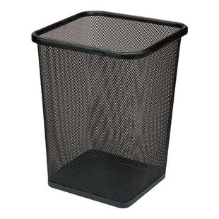 加厚金属网状废纸篓 铁网垃圾桶 防锈 大号办公室方形垃圾桶多色