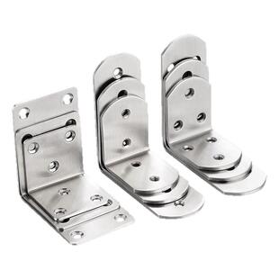 不锈钢角码L型90度直角层板拖三角铁支架托架桌椅家具五金连接件