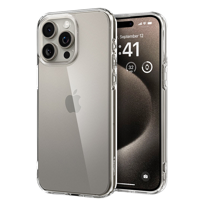 Spigen 适用苹果iphone15手机壳16pro max全包防摔保护套新款男女时尚14plus透明TPU高档硬壳气