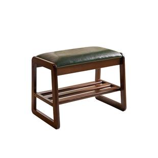 家逸全换鞋凳实木家用入户玄关穿鞋凳软包凳子鞋架进门口鞋柜长凳