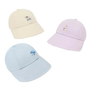 尼多熊婴儿帽子遮阳大帽檐纯棉网眼帽防晒宝宝鸭舌帽儿童棒球帽夏