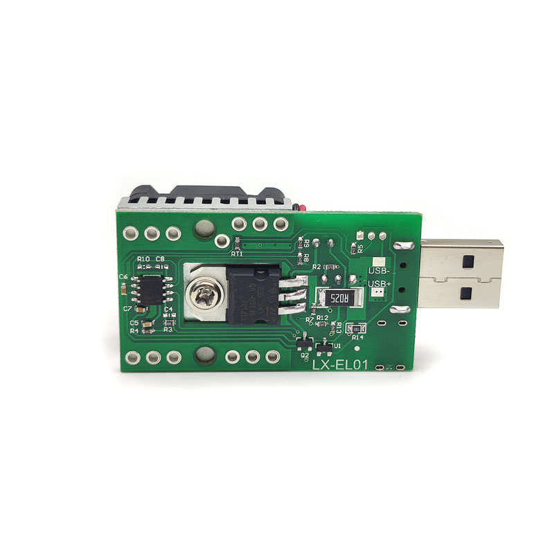 USB直流电子负载仪模块可调5v12v电压15W1A2A3A老化电阻USB放电器