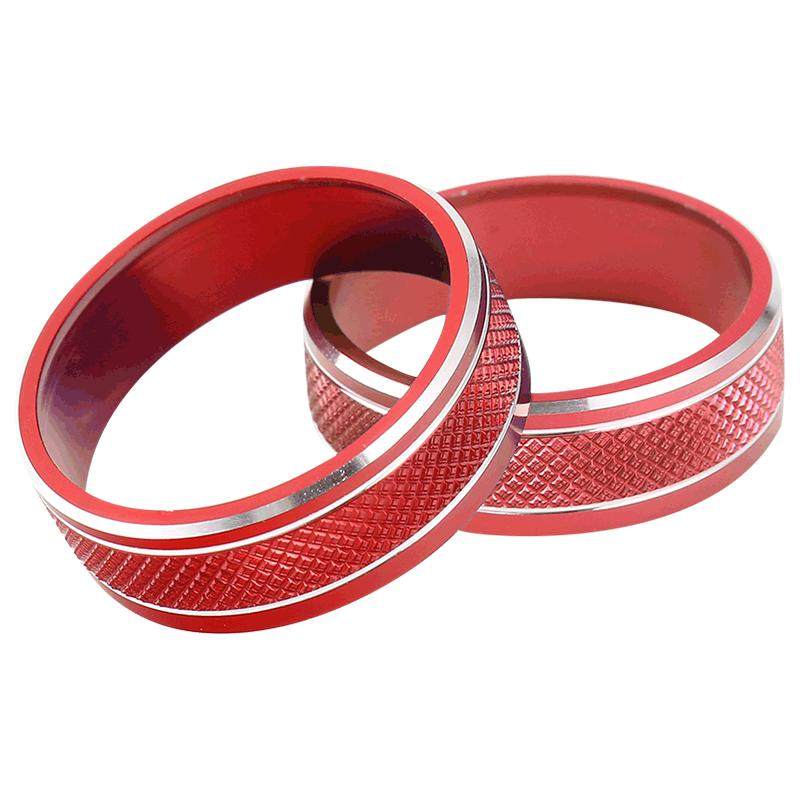 适用于jeep吉普牧马人指南者自由客内饰改装空调开关CD旋钮装饰圈