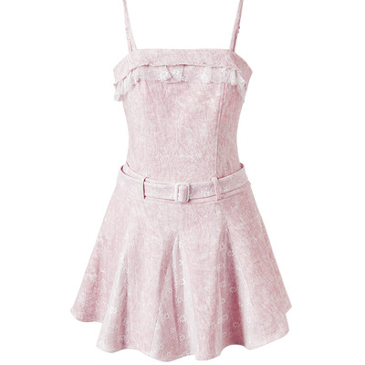 SEENFAAN盛放抽绳系带连衣裙