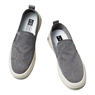 卓诗尼帆布鞋男夏季新款通勤透气防臭休闲轻便懒人一脚蹬男鞋