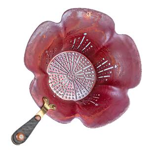 国潮手工紫铜过滤中式纯铜茶漏家用茶滤网超细滤茶器茶隔茶具配件