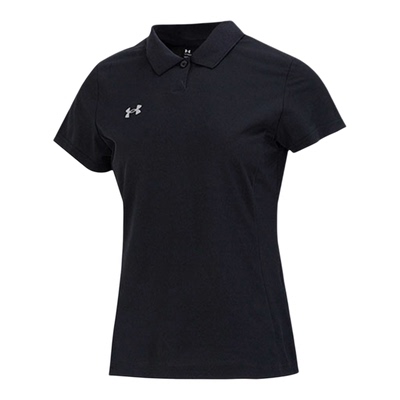 UA/安德玛正品2025新款女士翻领运动舒适短袖POLO衫23500510-001