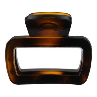 鸡毛半扎发方形抓夹女中号发量少2025新款高端发夹后脑勺气质头饰