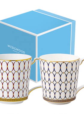 WEDGWOOD骨瓷欧式金粉年华马克杯