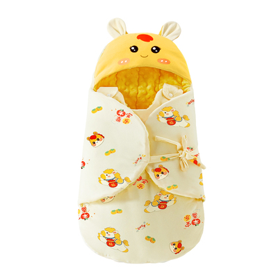睡袋婴儿冬外出加厚包被一体式