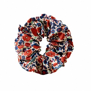 万事利真丝发圈100%桑蚕丝丝绸泡芙大肠发圈中大号头花发绳发饰