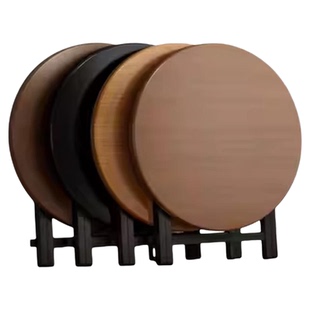 折叠餐桌家用圆桌出租屋简易吃饭桌新型茶桌便携式夜市商用摆摊桌