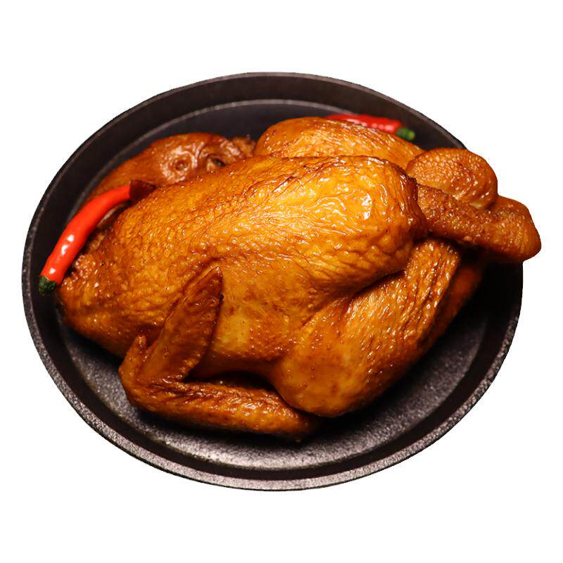 鲁大厨烧鸡整只鸡山东特产五香鸡熟食开袋即食下酒菜卤味真空