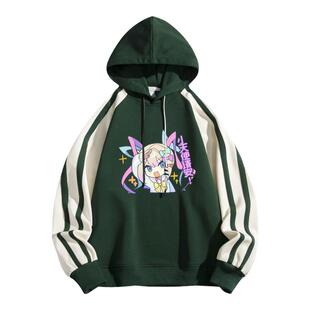 Steam游戏周边主播女孩重度依赖糖糖超天酱二次元春秋款连帽卫衣