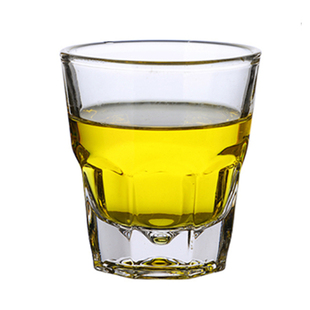 钢化玻璃杯啤酒杯杯子八角杯耐热茶杯烈酒杯威士忌杯加厚酒吧KTV