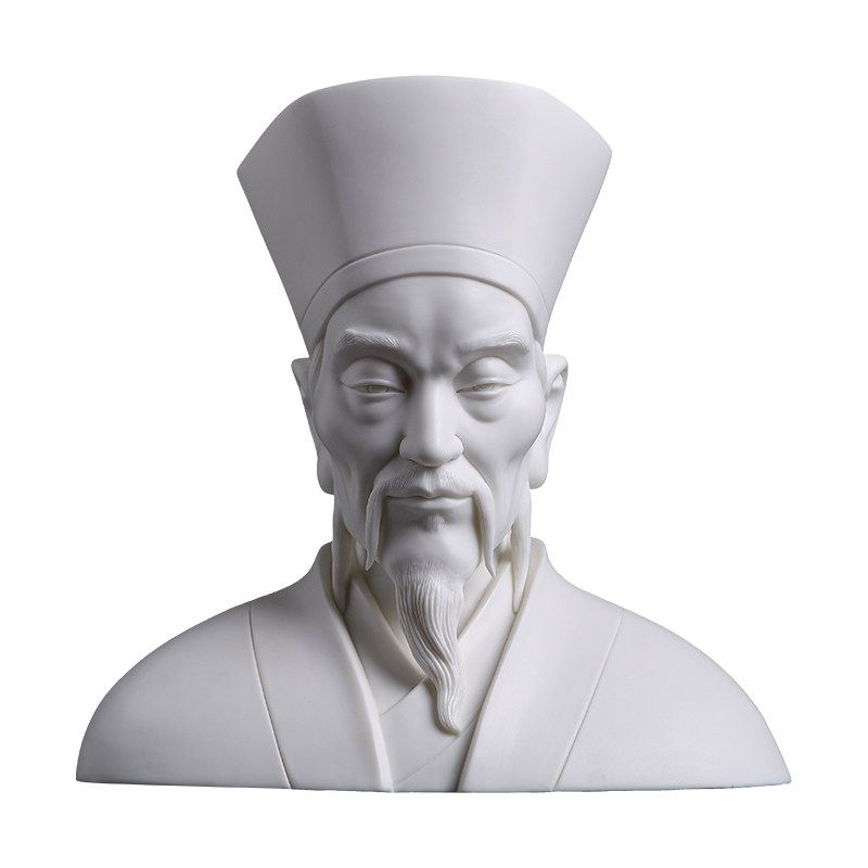 戴玉堂陶瓷叶云凤《王阳明》德化白瓷收藏送礼艺术品摆件家居饰品