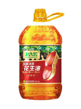北大荒物理压榨浓香花生油5L
