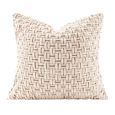 柏洛斯纯手工立体编织抱枕