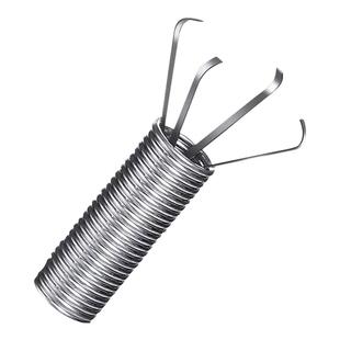 管道疏通夹下水道异物垃圾夹四爪取物器厕所弹簧钩子马桶清理工具