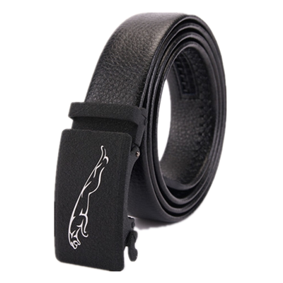 牛皮皮带男真皮腰带合金扣头