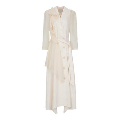 墨蒂珂宫廷风雪纺公主袖连衣裙