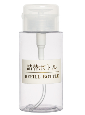 美甲酒精卸妆清洁水分装按压瓶子