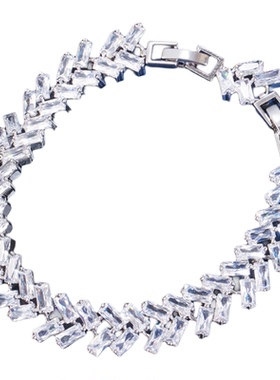 闺蜜镀金银新娘锆石冷淡风轻奢精致ins小红书推荐新娘高级感手链