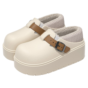 医护专用棉拖鞋女款厚底冬季新款家居室内防滑防水厚底外穿棉鞋女