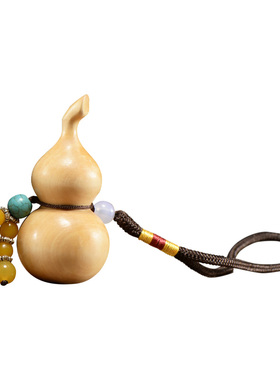 刺史黄杨木车饰葫芦手把件