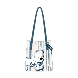 尼睿新款斜挎包原创帆布包六边形手袋托特包通勤百搭单肩包包女AC