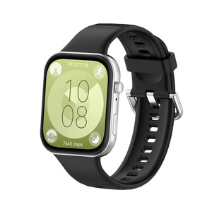 适用于华为fit4表带watch fit3手表表带硅胶新款fit4pro保护壳运动透气表盘全包fit2腕带男款女士亲肤替换带