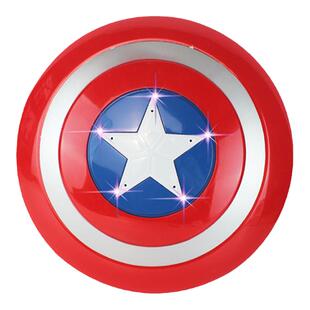 盾牌玩具儿童男孩发光面具手套发射器美国的队长万圣节表演装备扮