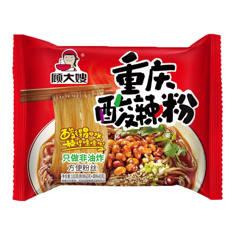 顾大嫂重庆酸辣粉100g*6袋红薯粉