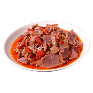 双椒郡肝200g鸭胗盐帮菜即食下酒菜自拌凉菜小吃冷冻半成品菜食材