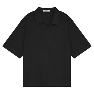 BODYDREAM海鸥领POLO衫男肌理感镂空度假风短袖T恤/短裤运动套装