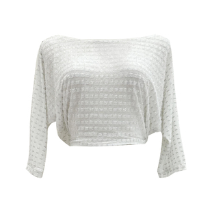 歌立祺肚皮舞亮丝蝙蝠袖宽松上衣东方舞日常演出表演服舞蹈服装女