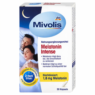 27年6月Mivolis褪黑素加强版1.8mg缬草提取/色氨酸