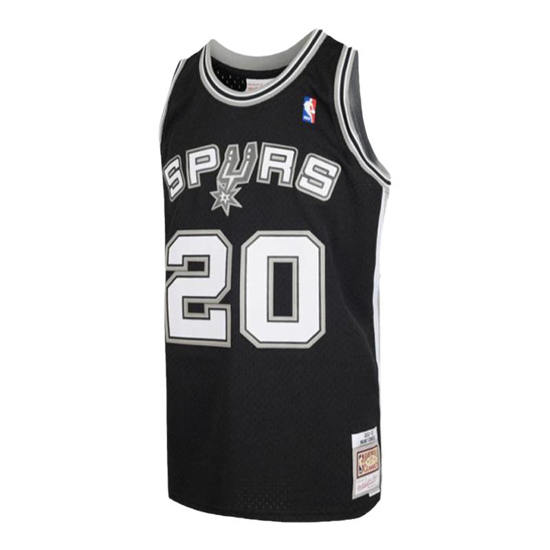 Mitchell&Ness NBA官方馬刺/吉諾比利復(fù)古球衣02-03賽季SW球衣