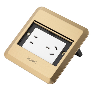 罗格朗组合模块DIY地插10A五孔电脑电视电话隐藏式滑盖USB二三插