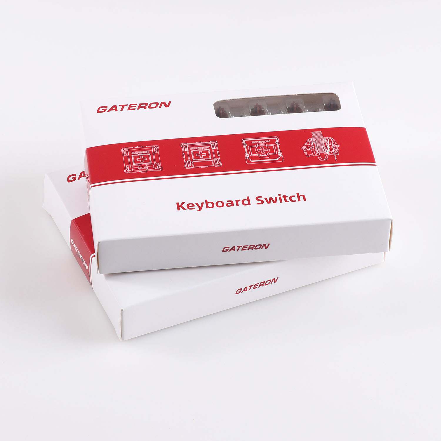 佳达隆g黄g红g白黄轴g银轴pro拾光白gateron机械键盘轴体开关厂润