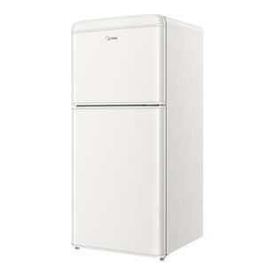 美的复古小冰箱46/96/113L双温双门租房母婴美妆小型家用冷藏冷冻