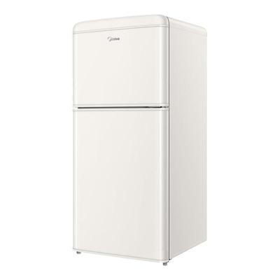 美的复古小冰箱46/96/113L双温双门租房母婴美妆小型家用冷藏冷冻