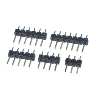 2.54单排针 直针 直插排针铜针 2*2P/3P/4/5/6/7/8/9/10P/20P-40P